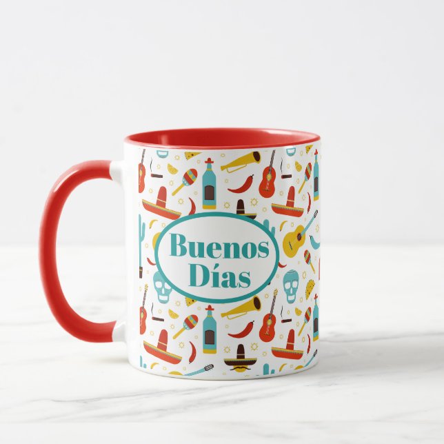 Mug Fête Mexicaine Buenos Días (Gauche)