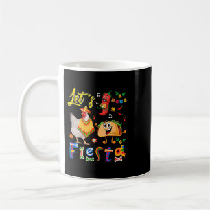 Mug fête mexicaine poulet avec sombrero taco chili péc