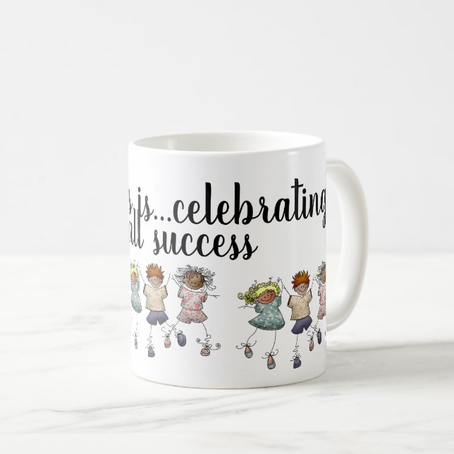 Mug Fêter le bonheur : Petites réussites Matière Texte (Devant droit)