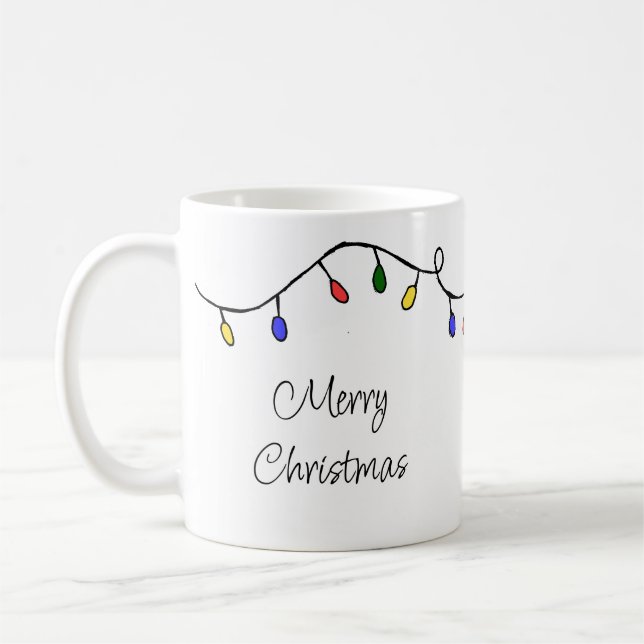 Mug Fêtes de Noël colorées (Gauche)