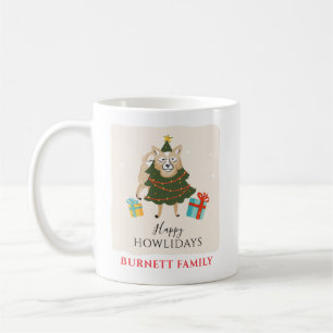 Mug Fêtes de Noël Famille Réunion Chien Howlidays