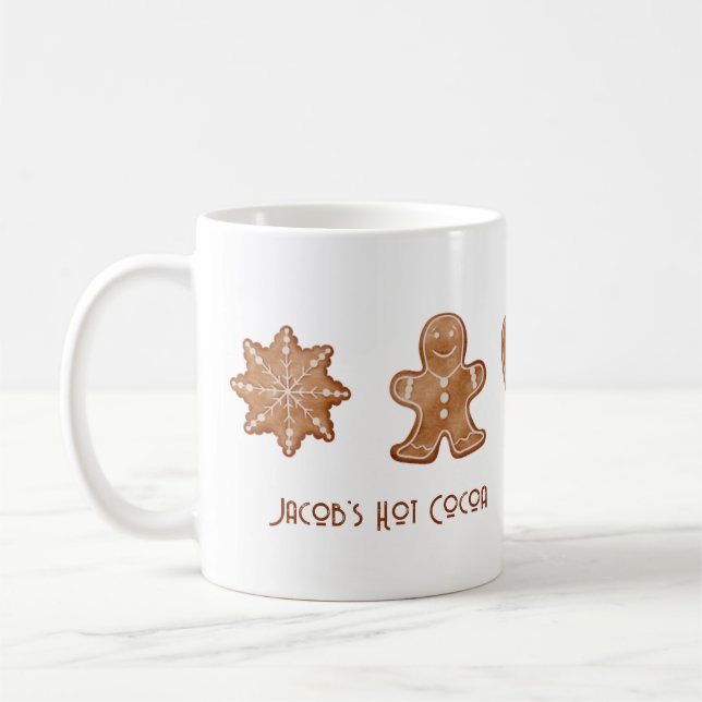 Mug Fêtes de Noël pour pain d'épice personnalisé pour  (Gauche)
