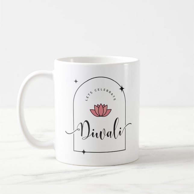 Mug Fêtons Diwali élégant (Gauche)