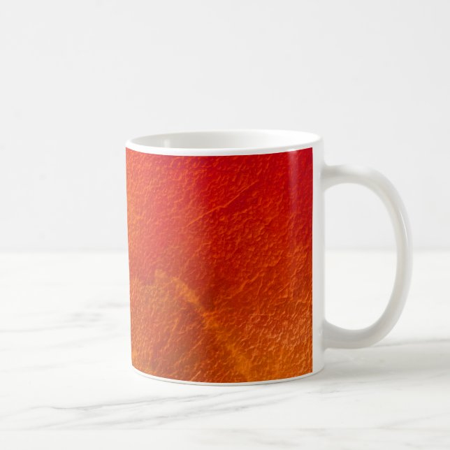 Mug Feu - Abstrait Orange Rouge Jaune Clair (Droite)