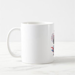Mug Feu d'artifice de chien de Dachshund patriotique A