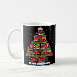 Mug Feu de camion feux Pompier Camion d'incendie Noël
