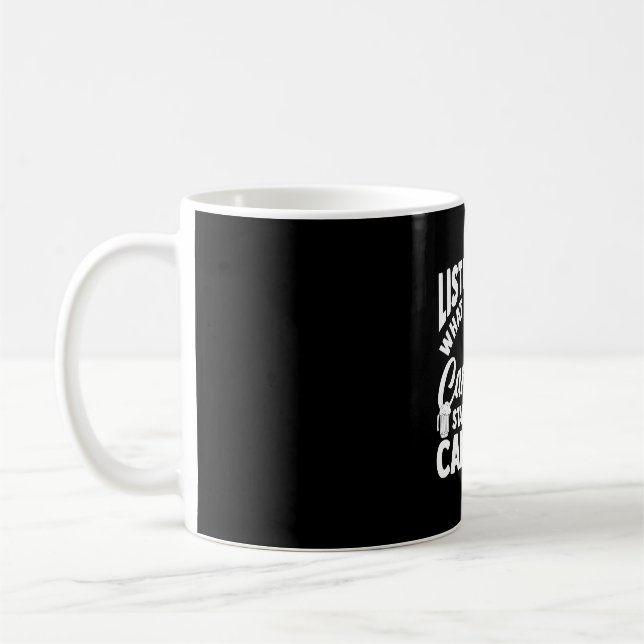 Mug Feu de camp camping vie en forêt campeur (Gauche)
