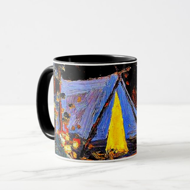 Mug Feu de camp, peinture artistique de Tom Thomson (Devant gauche)