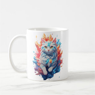 Mug Feu d'Imaginaire et chat de glace