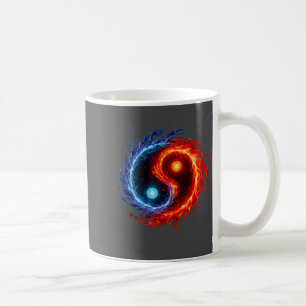 Mug Feu et eau symbole yin yang équilibre tai chi ene