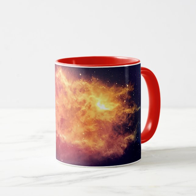 Mug Feu Solaire à Travers le Cosmos (Devant droit)