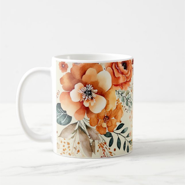 Mug Feuillage automnal botanique (Gauche)