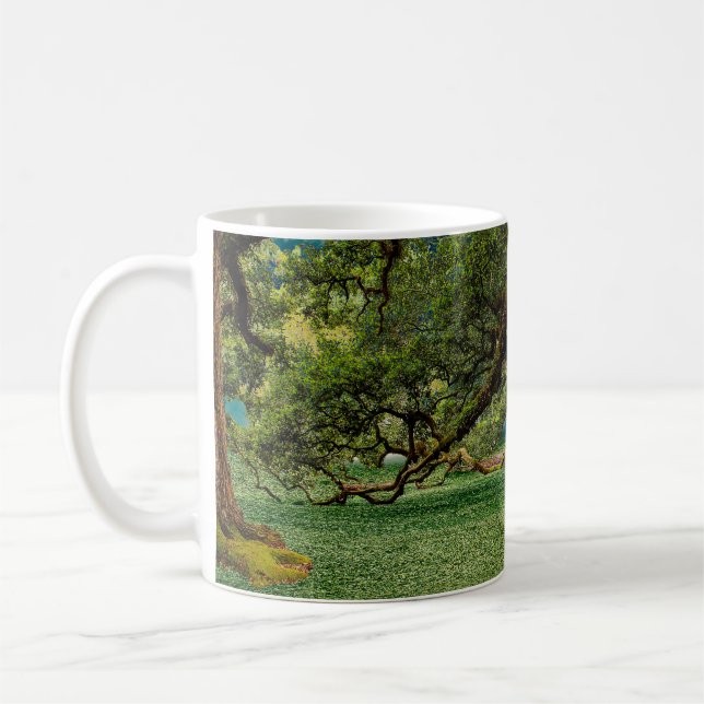 Mug Feuillage de feuillage de la forêt naturelle (Gauche)
