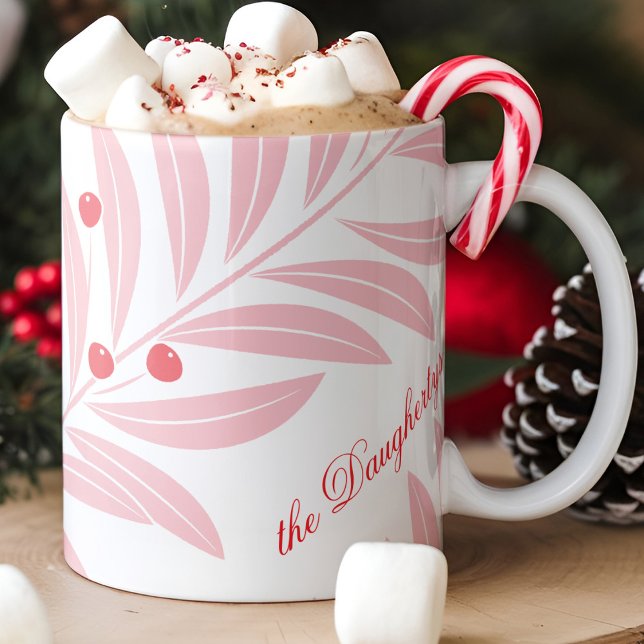 Mug Feuillage de vacances lumineux (personalized holiday themed mug)