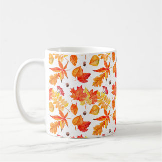 Mug Feuille aquarelle motif transparent