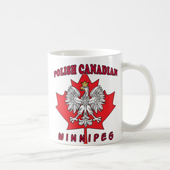 Mug Feuille canadienne polonaise de Winnipeg (Droite)
