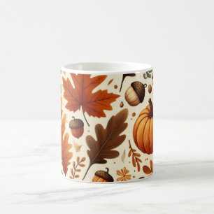 Mug feuille/citrouille/cavernes Automne