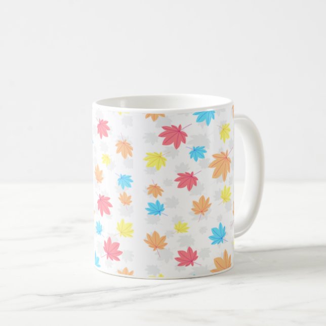 Mug Feuille coloré (Devant droit)