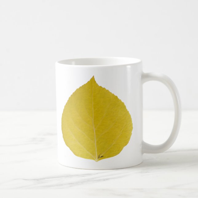 Mug Feuille d'Aspen jaune #5 (Droite)