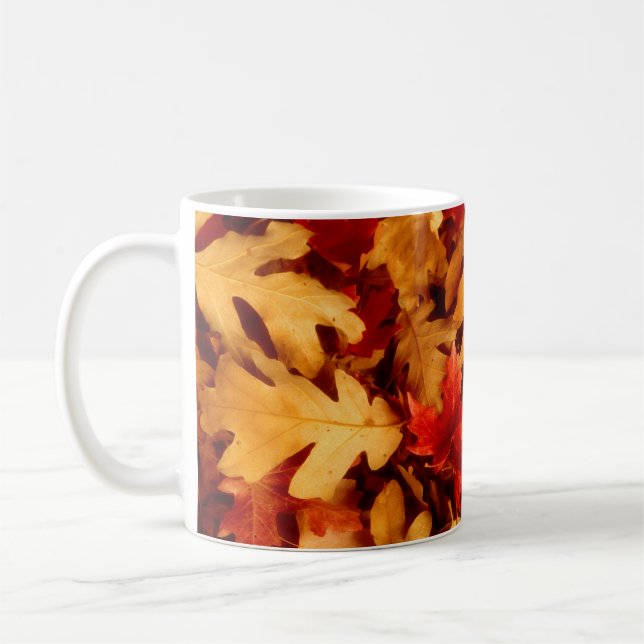 Mug Feuille d'automne - couleur d'automne (Gauche)