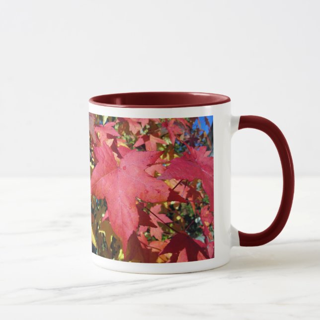 Mug Feuille d'automne d'érable rouge (Droite)