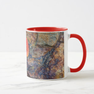 Mug Feuille d'automne sur rocher, Californie