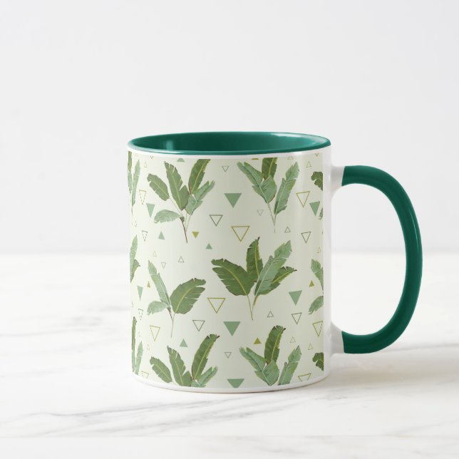 Mug Feuille de banane avec des triangles (Droite)