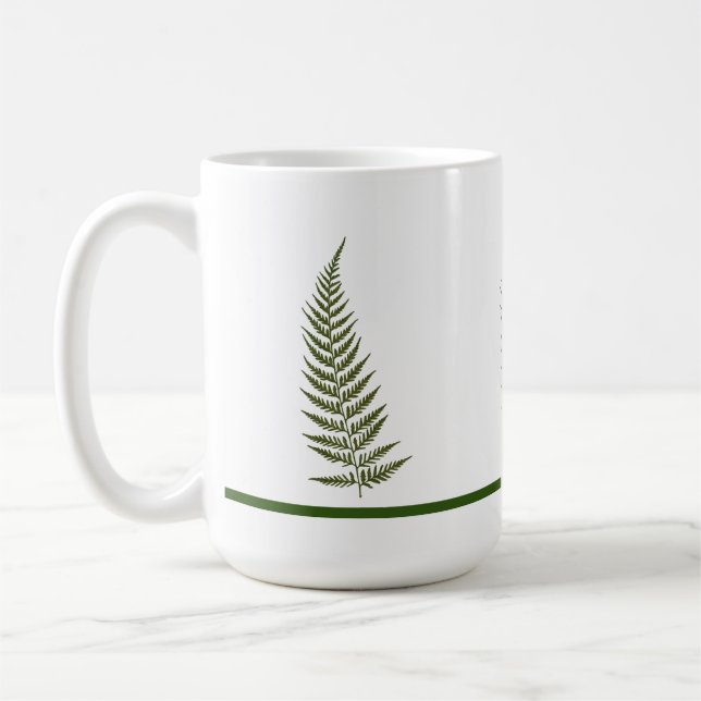 Mug Feuille de fougère australienne pressée - Correspo (Gauche)