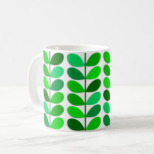 Mug Feuille de la moitié du siècle, émeraude et vert