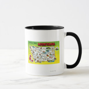 Mug Feuille de route de l'État, salutations de