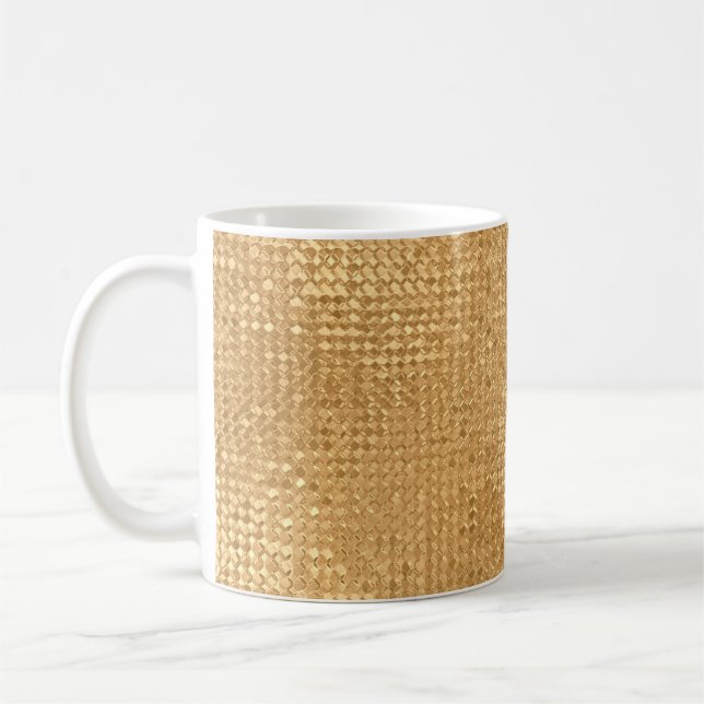Mug Feuille d'or sans soudure motif, parties scintilla (Gauche)