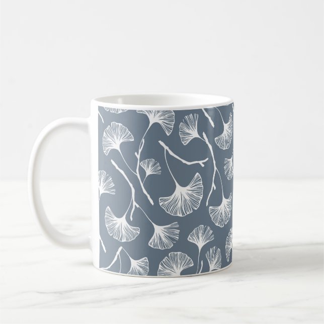 Mug Feuille Ginkgo biloba motif transparent (Gauche)