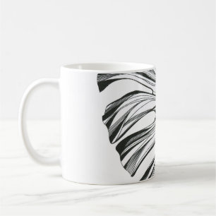 Mug Feuille Monstera : Élément Naturel Tropical.