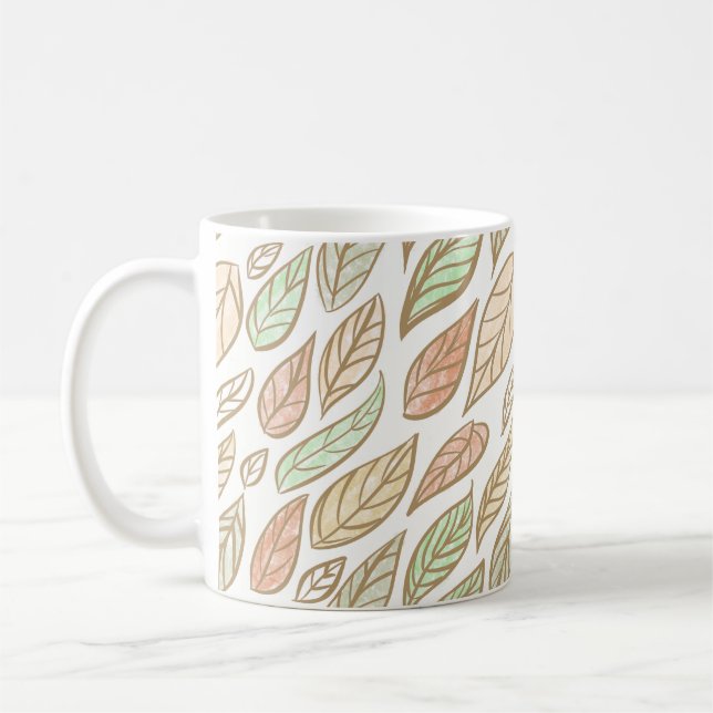 Mug Feuille Pastel dérive botanique (Gauche)