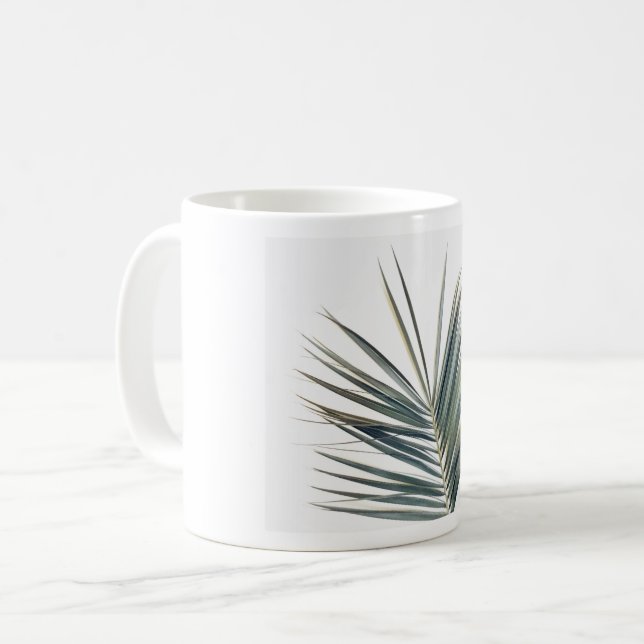 Mug Feuille vert pâle (Devant gauche)