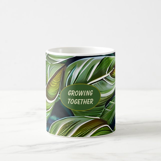 Mug Feuille Verte Croissance Ensemble (Centre)