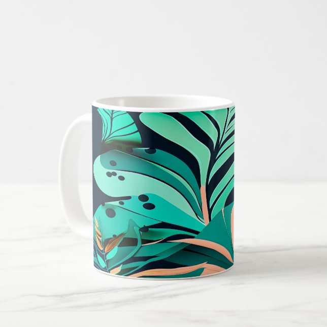Mug feuilles (Devant gauche)