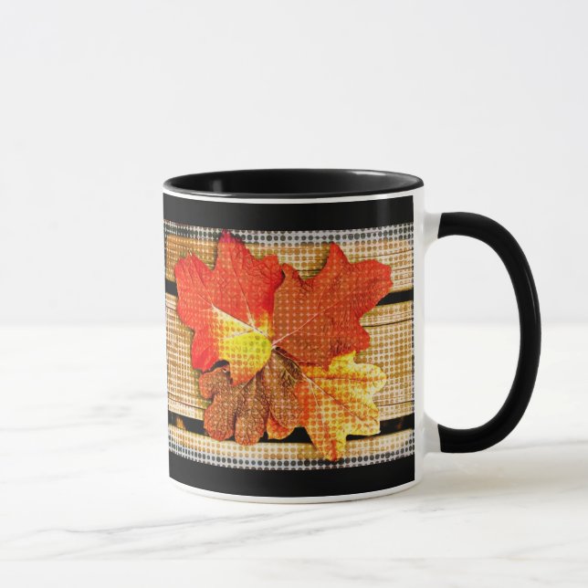 Mug Feuilles automnales Pop Art (Droite)