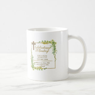 Mug Feuilles botaniquesBautizo Bautismo Nom du baptême