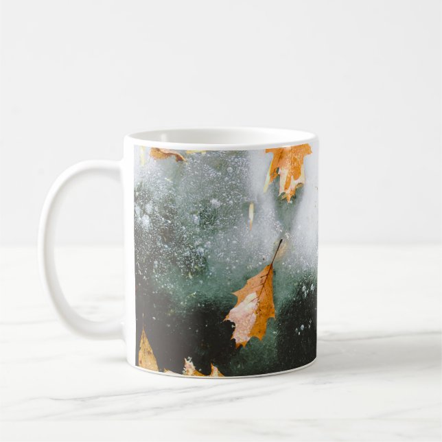 MUG FEUILLES BROWN EN VERRE (Gauche)