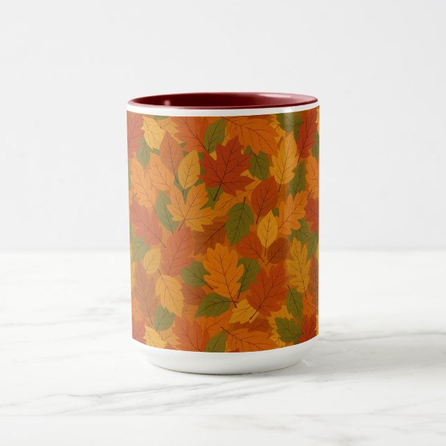Mug Feuilles classiques d'automne à motif  (Centre)