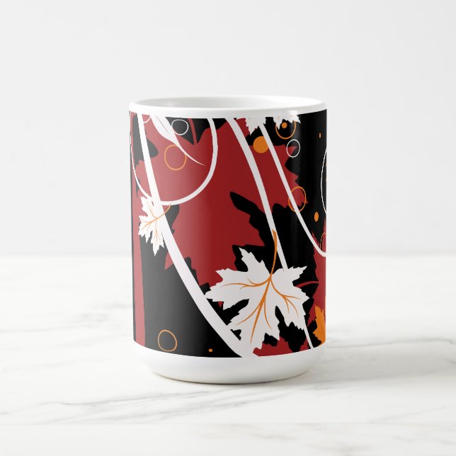 Mug Feuilles d'automne Abstraites (Centre)