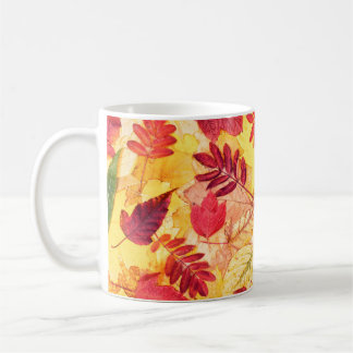 Mug Feuilles d'automne colorées. Motif des feuilles to
