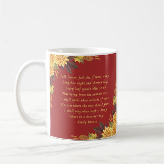Mug Feuilles d'automne d'Emily Bronte