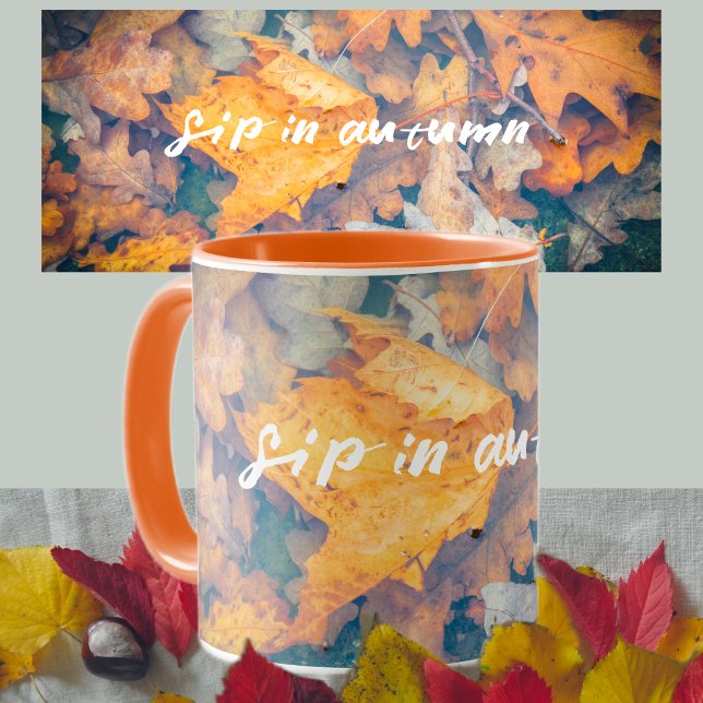 Mug Feuilles d'automne flottantes (Créateur téléchargé)