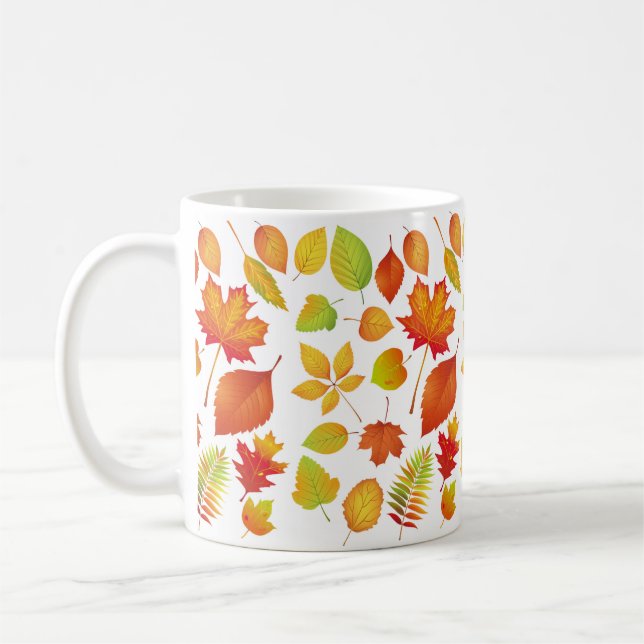 Mug Feuilles d'automne lumineuses (Gauche)