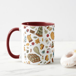 Mug Feuilles d'automne uniques Citrouilles d'automne