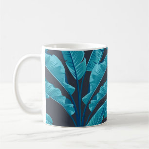 Mug Feuilles de bananes : Motif tropical Vintage.
