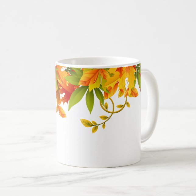 Mug Feuilles de café Mug-Automne (Devant droit)