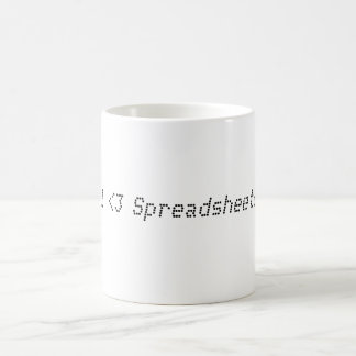 Mug Feuilles de calcul I <3